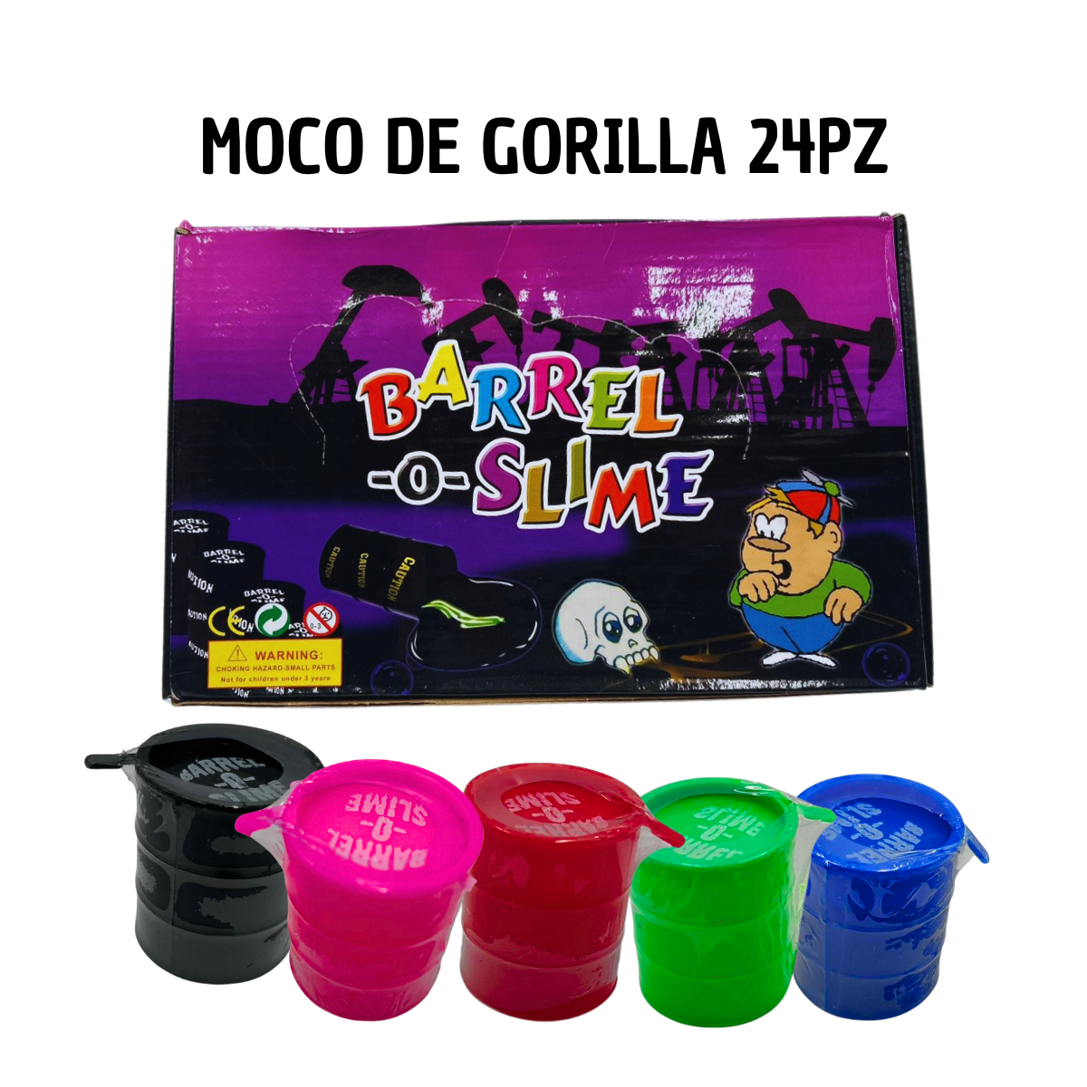 Slime Moco de Gorila 24 Piezas - Mega Pack