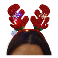 Diadema Reno con Luz LED - Accesorio Navideño