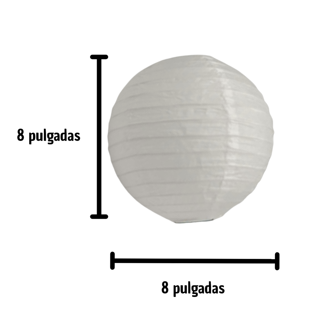 Lampara De Papel 8 Pulgadas