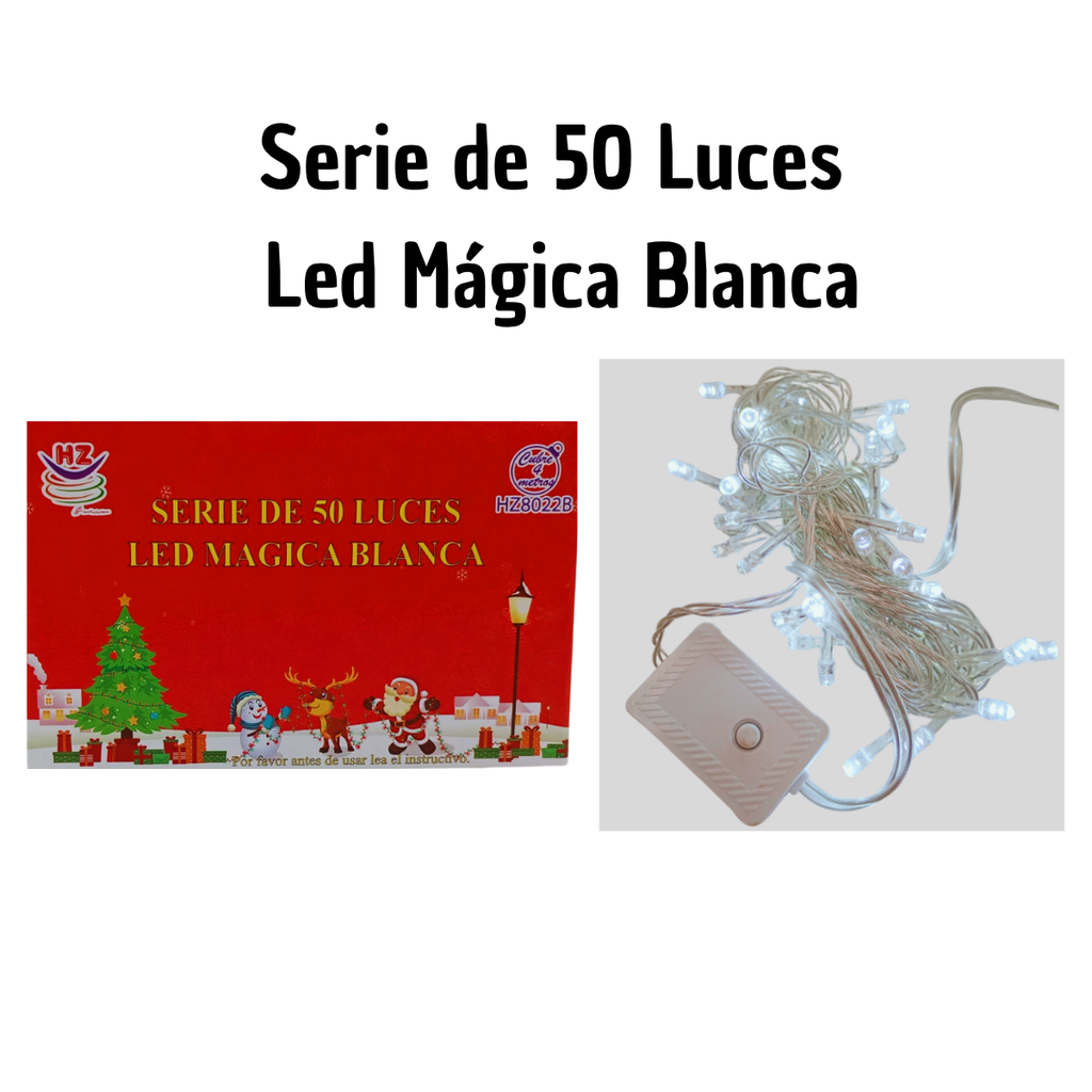 Serie LED 50 Luces Blancas - Minimalista Elegante