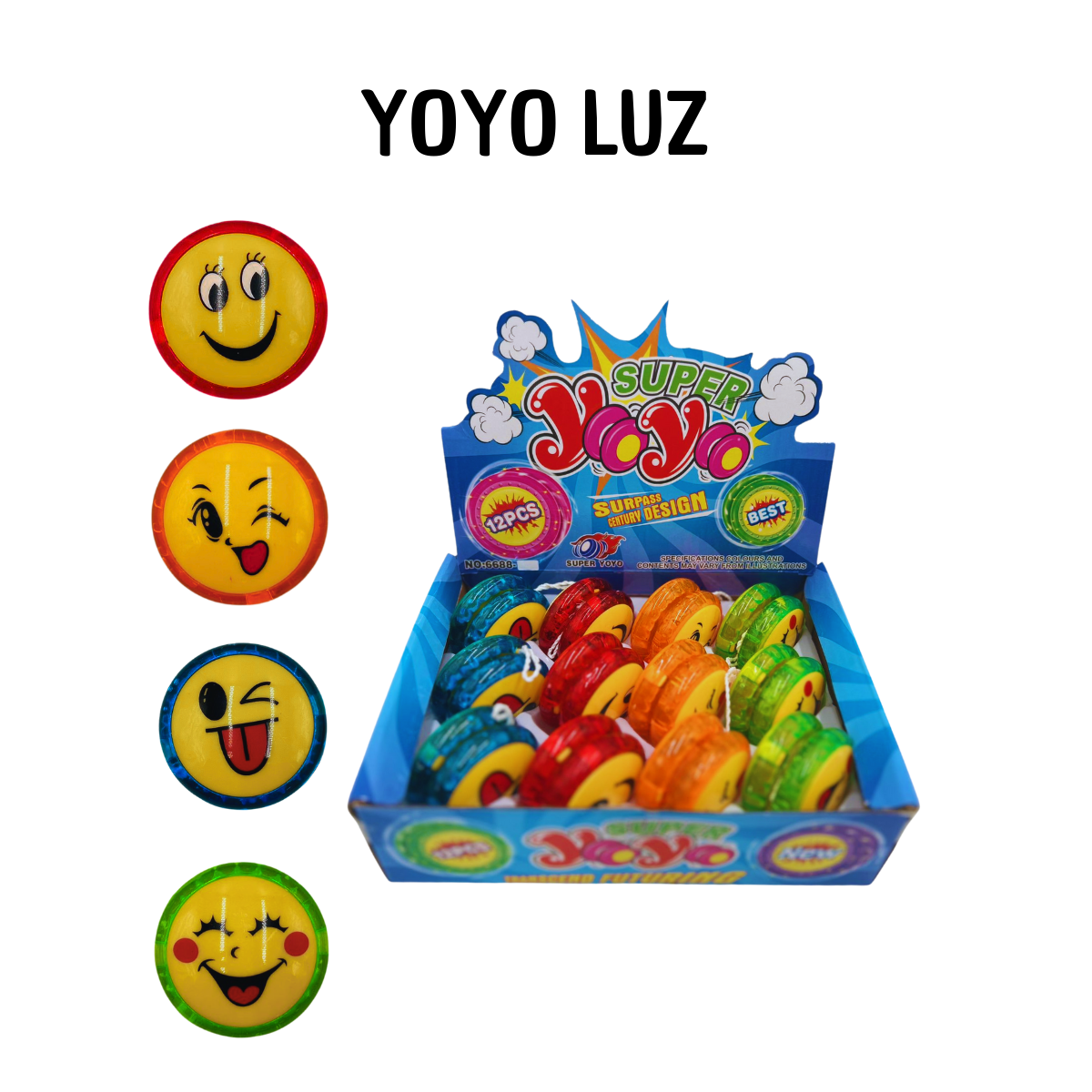 Yoyo con Luz LED - Juguete Luminoso Clásico