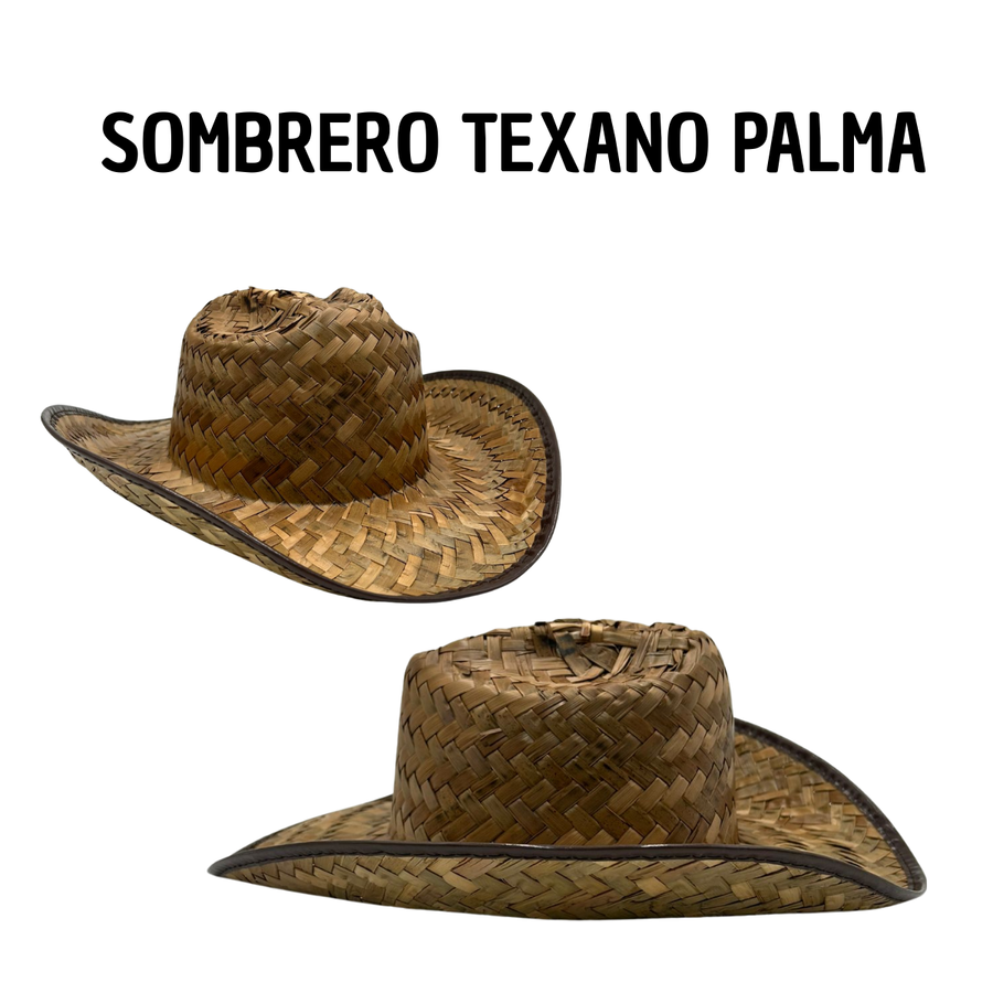 Sombrero Texano de Palma - Cowboy Norteño