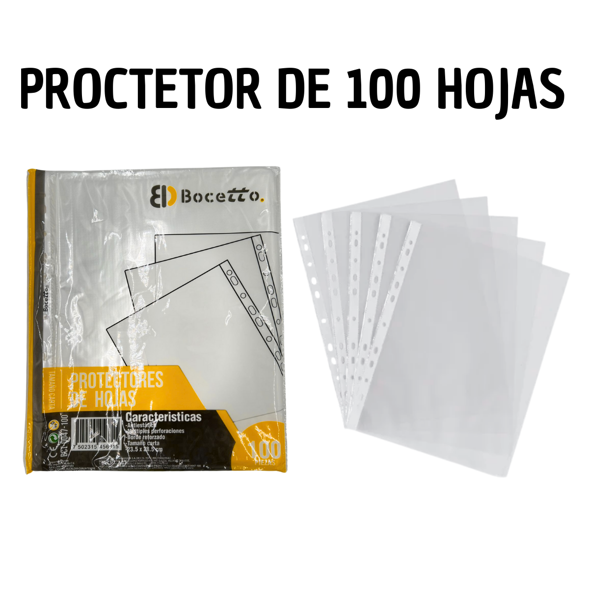 Protectores de Hojas 100 Piezas - Organización
