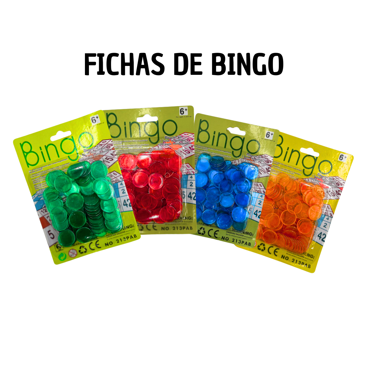 Fichas de Bingo 100 Piezas - Juego de Mesa