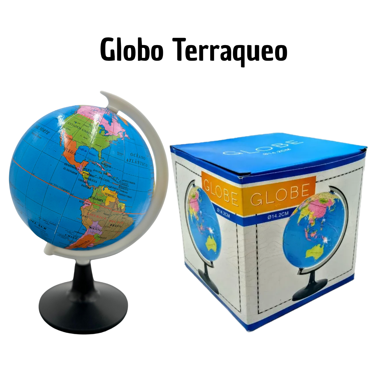 Globo Terráqueo Escolar 20cm - Geografía Educativa