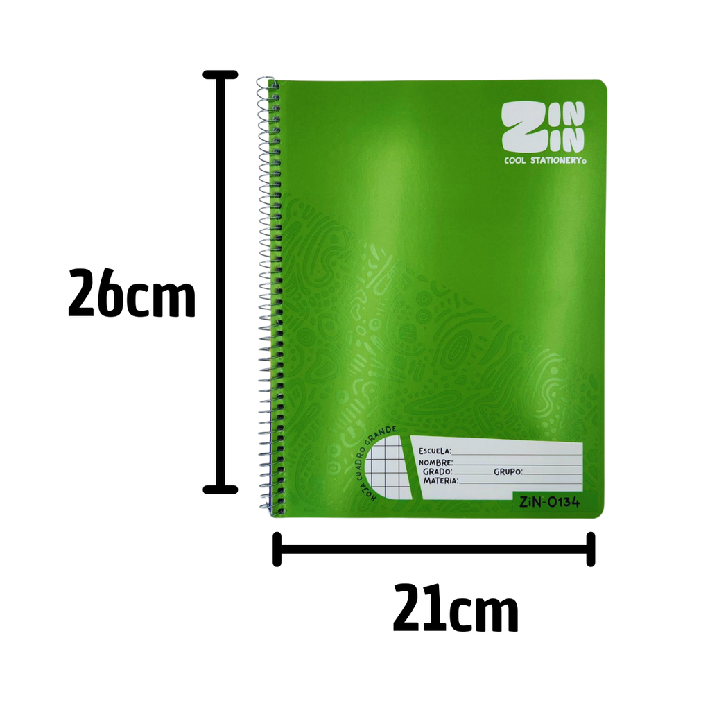 Cuaderno Espiral Cuadro Grande 100 Hojas - Matemáticas
