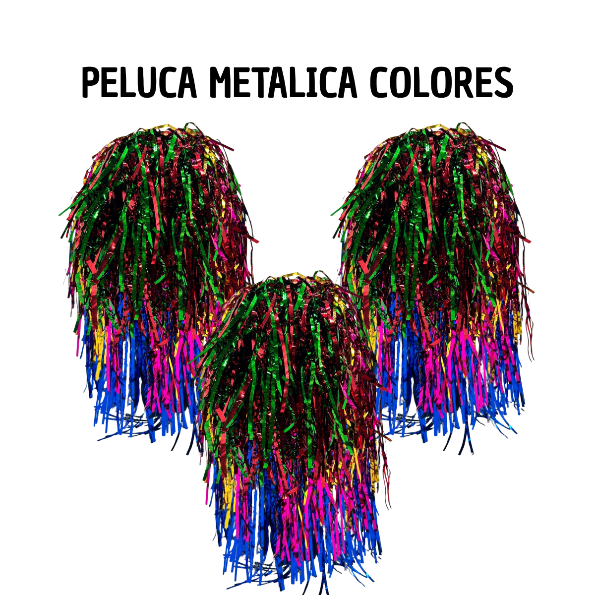 Peluca Metalica Colores