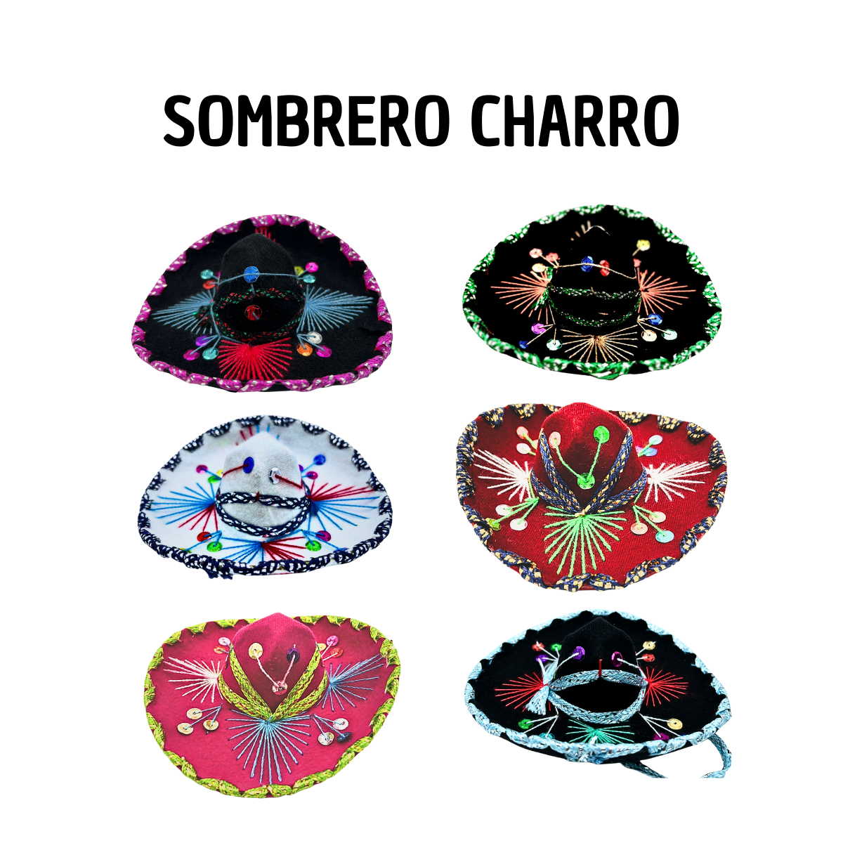 Sombrero Charro Económico - Disfraz Mexicano