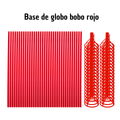 Base para Globo Bobo Roja - Soporte Festivo
