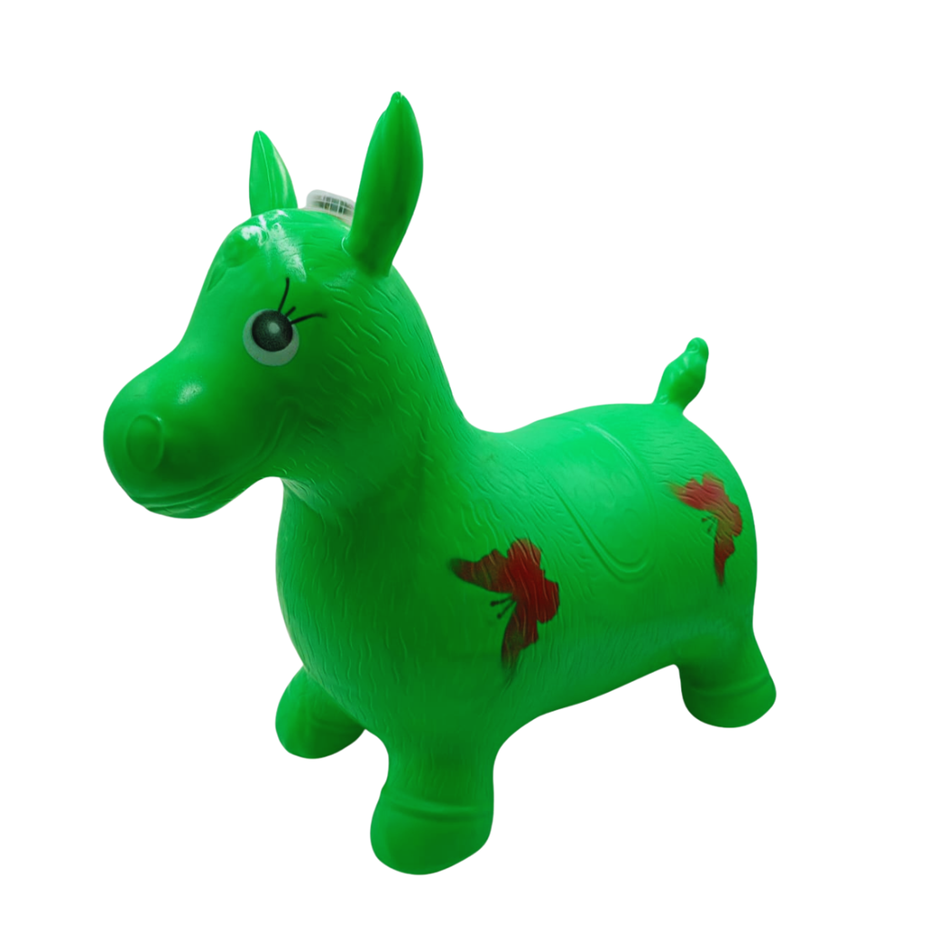 Caballo Montable Inflable con Luz y Sonido - Juguete Saltarín