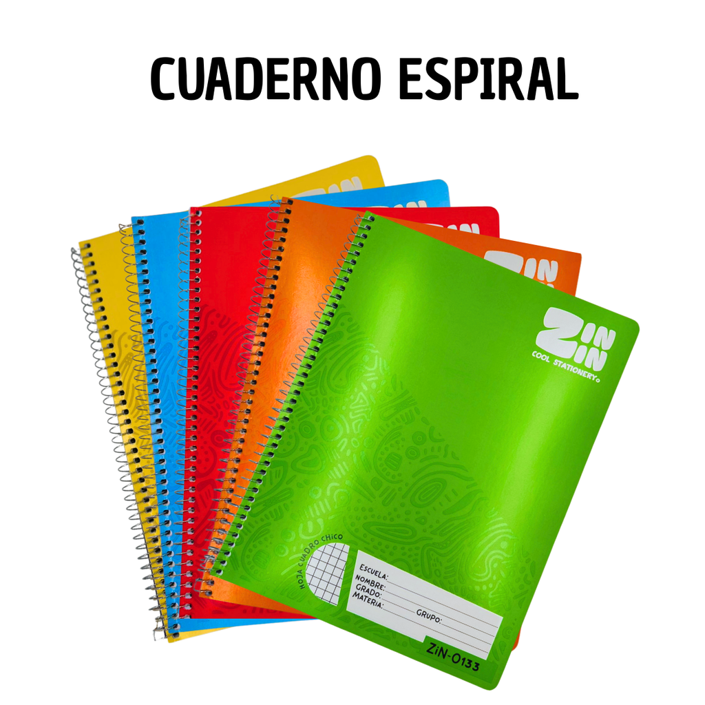 Cuaderno Espiral Cuadro Chico 100 Hojas - Notas Organizadas
