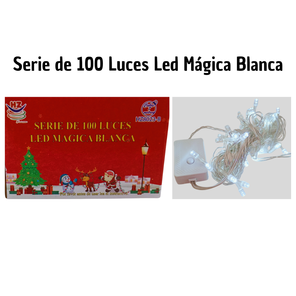 Serie De 100 Luces Led MáGica Blanca - Calidad Premium Super Novedades