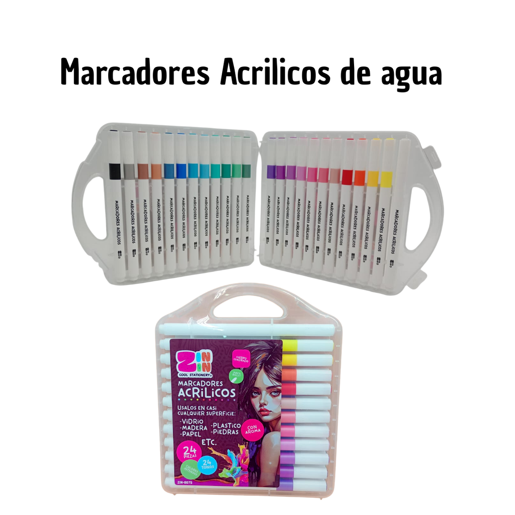Marcadores Acrílicos Base Agua - Arte Multiusos