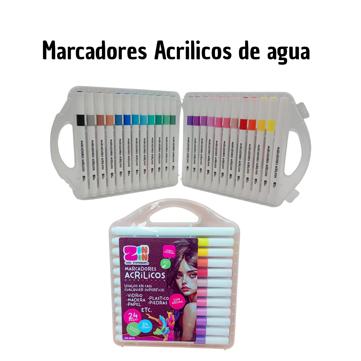 Marcadores Acrílicos Base Agua - Arte Multiusos