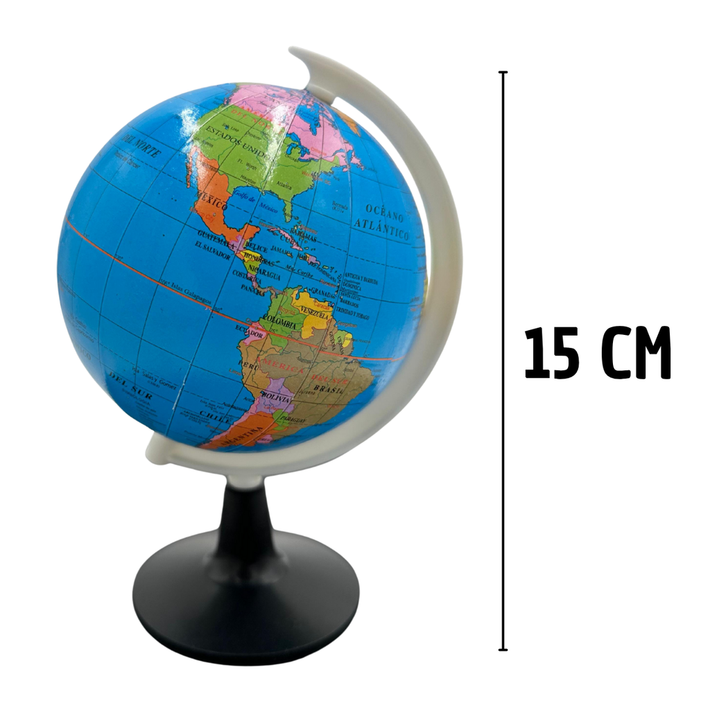 Globo Terráqueo Escolar 20cm - Geografía Educativa
