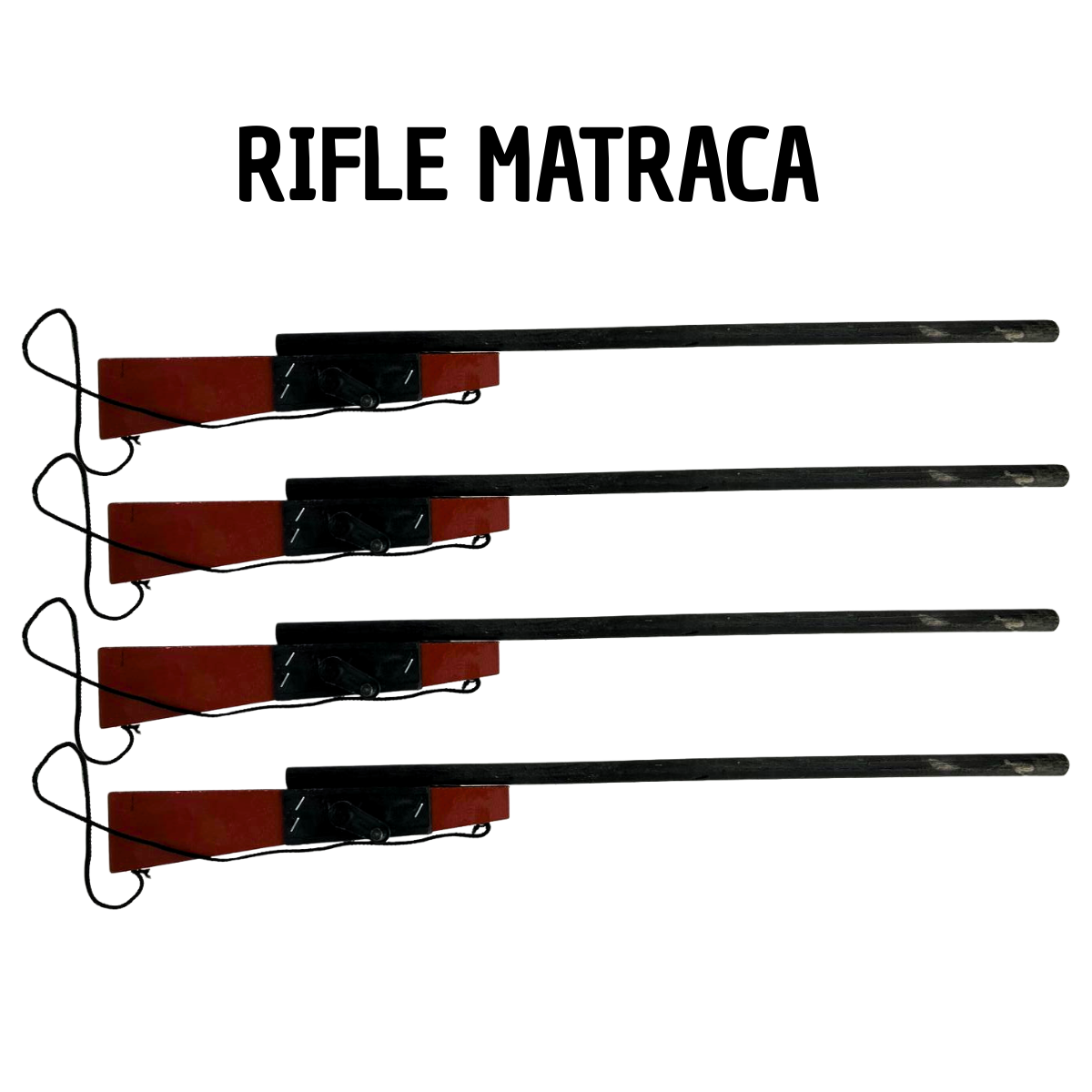 Rifle Matraca de Madera - Juguete Revolucionario