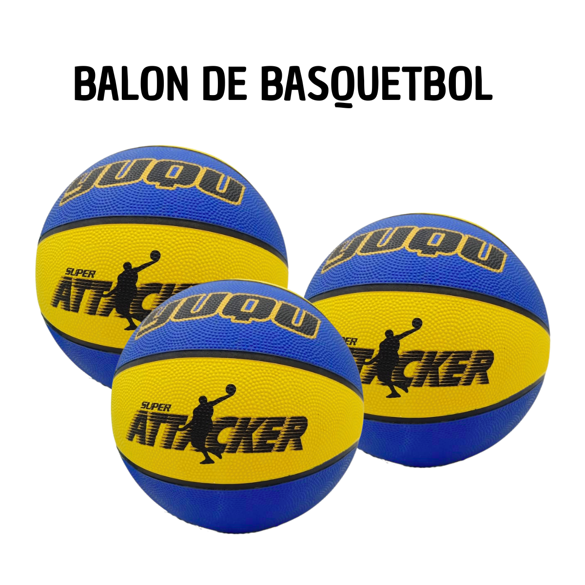 Balón Basketball Bicolor Amarillo Azul - Entrenamiento