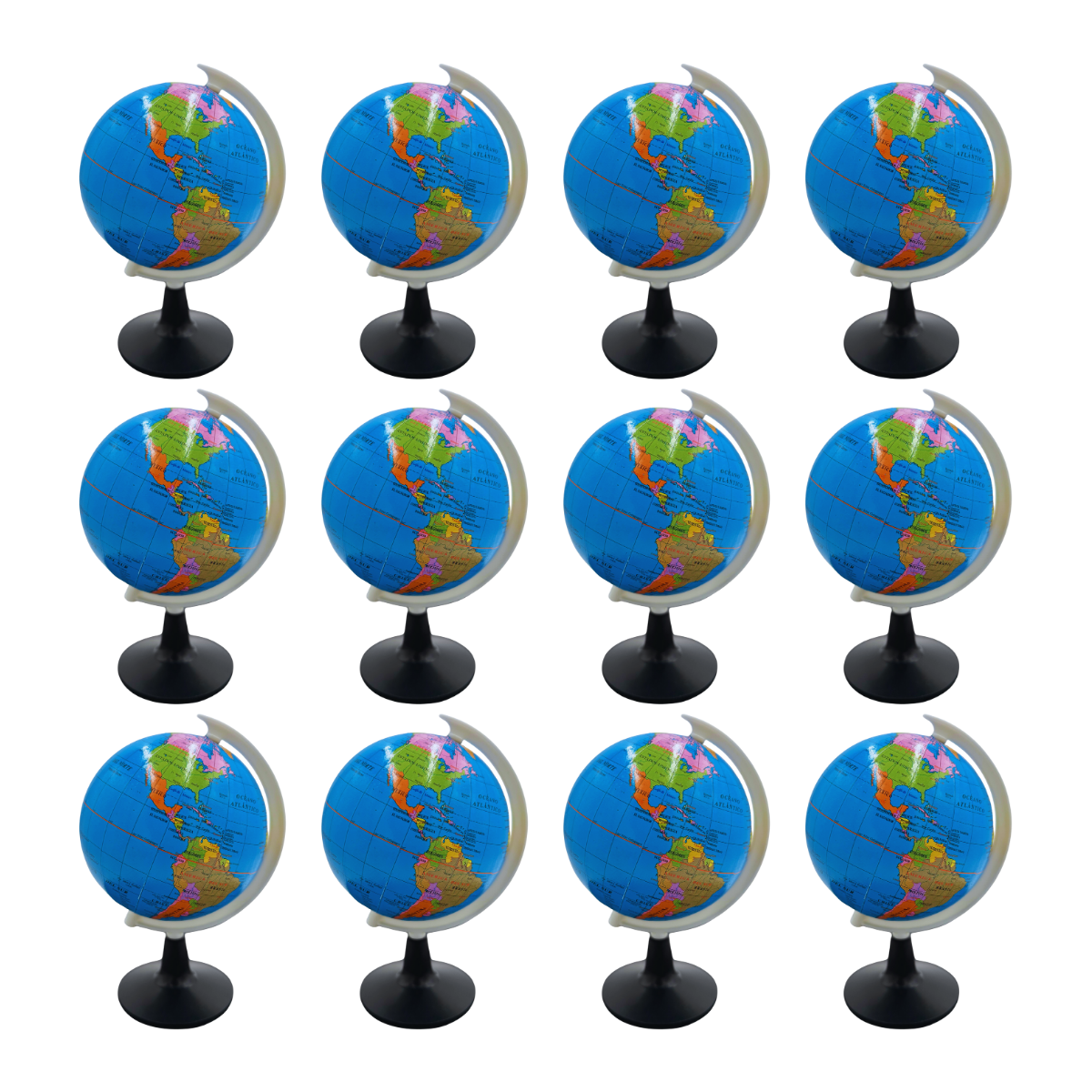 Globo Terráqueo Escolar 20cm - Geografía Educativa