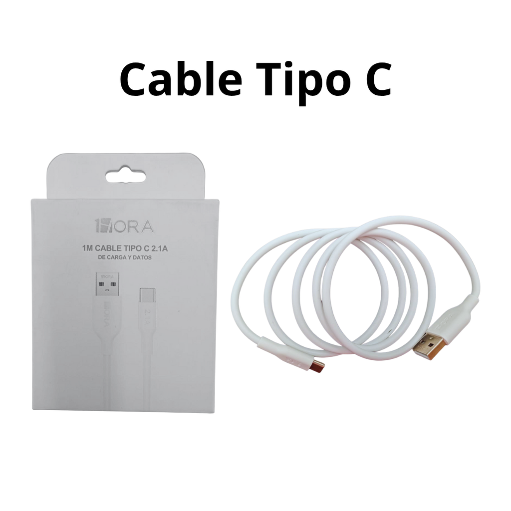 Cable USB Tipo C Carga Rápida 1 Metro - Datos y Energía