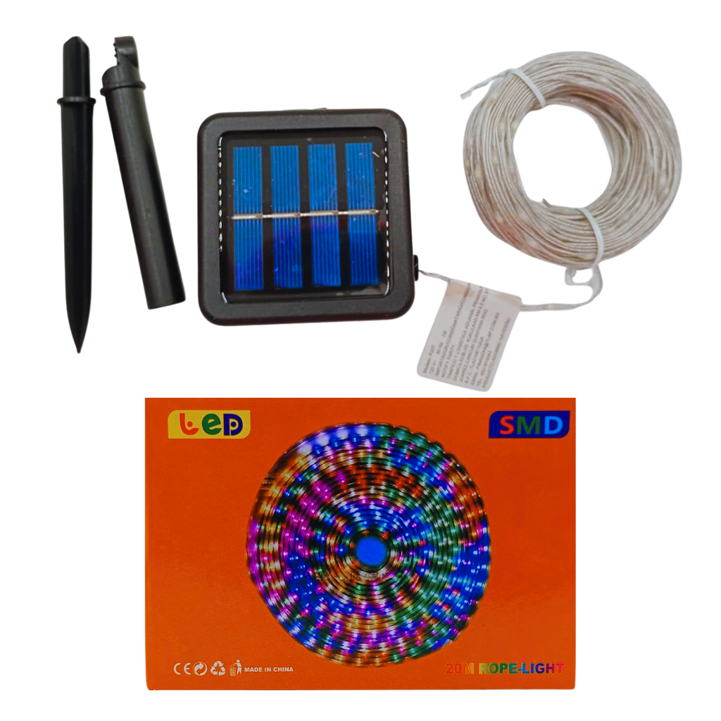 Serie Solar 200 Luces Blancas 20m - Máxima Cobertura