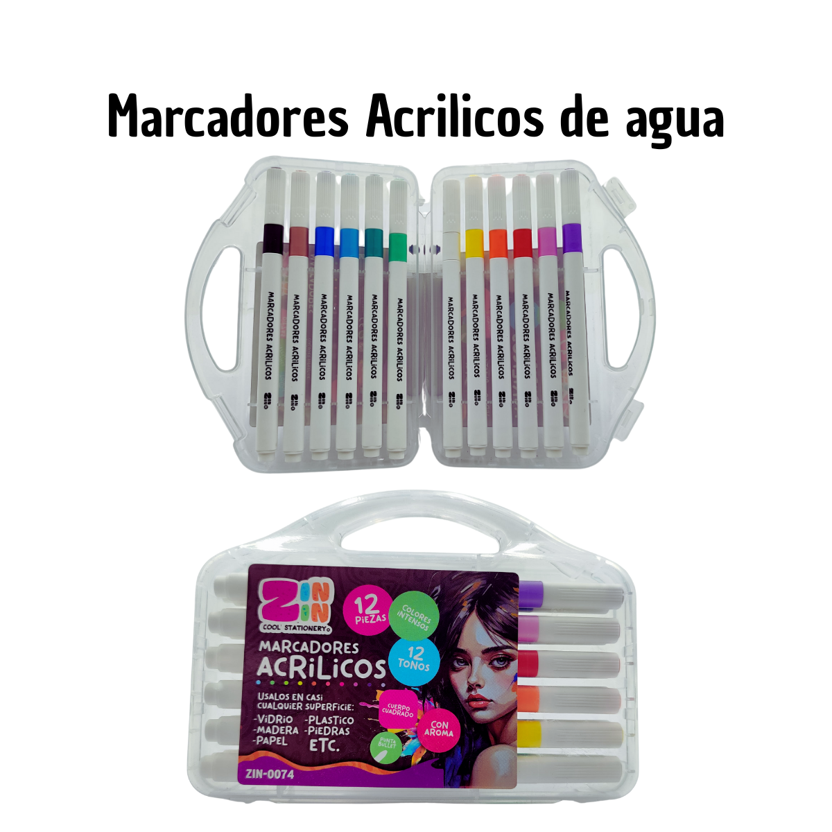 Marcadores Acrílicos Premium - Colores Metálicos