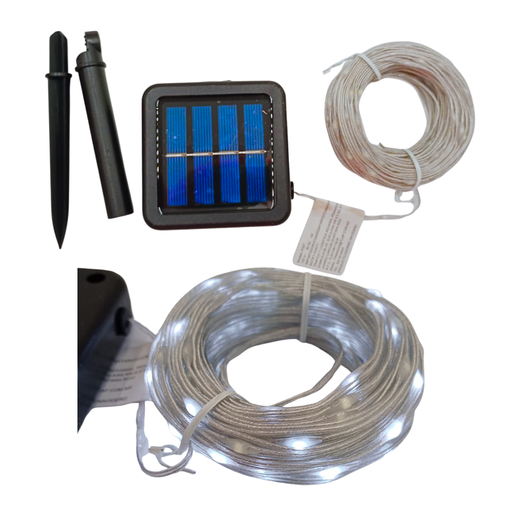 Serie Solar 200 Luces Blancas 20m - Máxima Cobertura