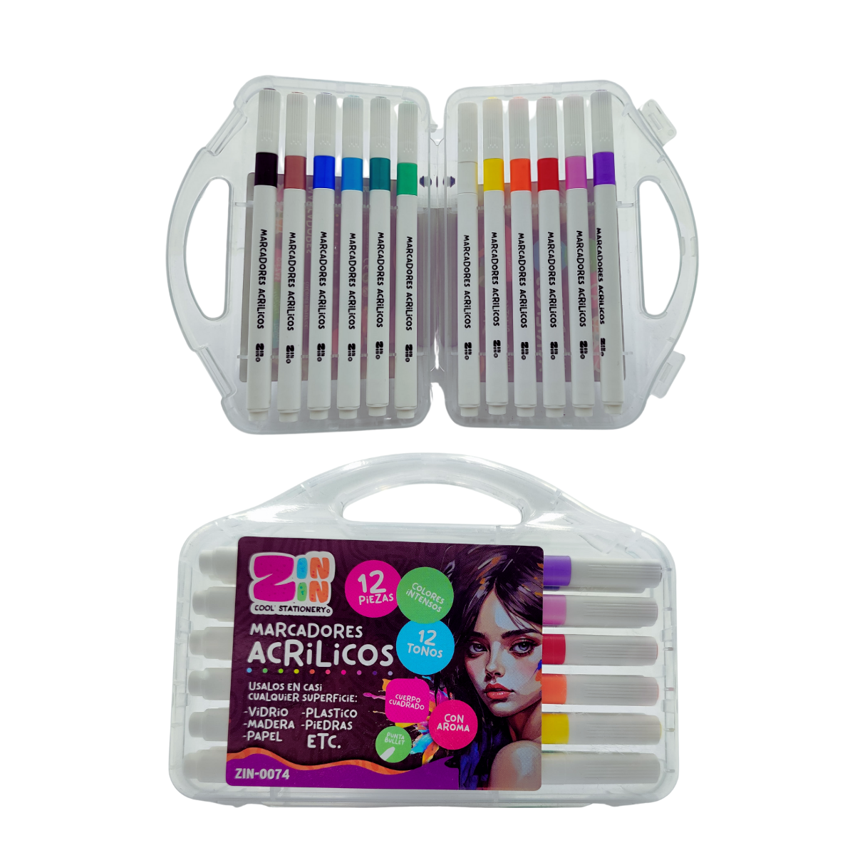 Marcadores Acrílicos Premium - Colores Metálicos