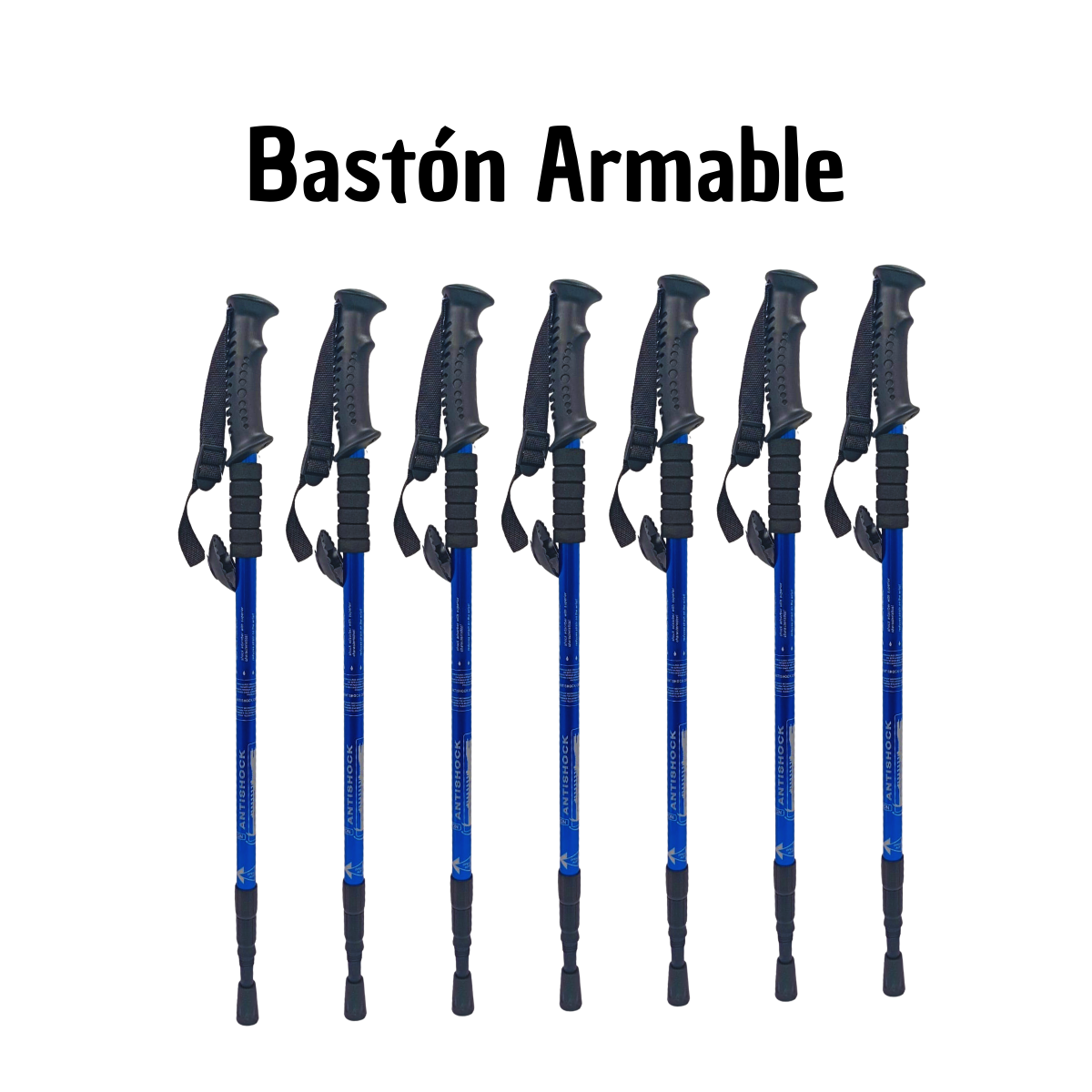 Bastón Plegable Azul - Movilidad con Estilo