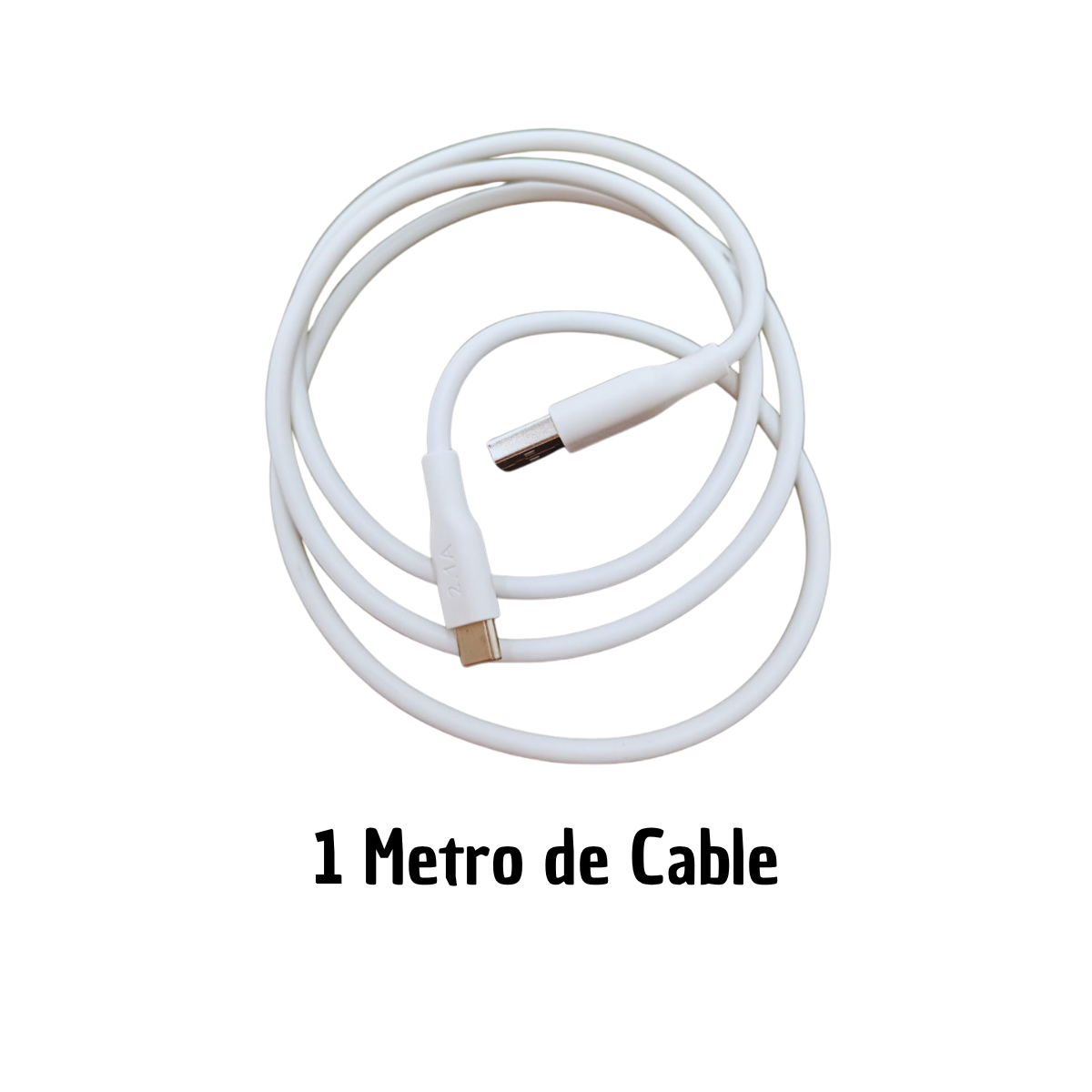 Cable USB Tipo C Carga Rápida 1 Metro - Datos y Energía