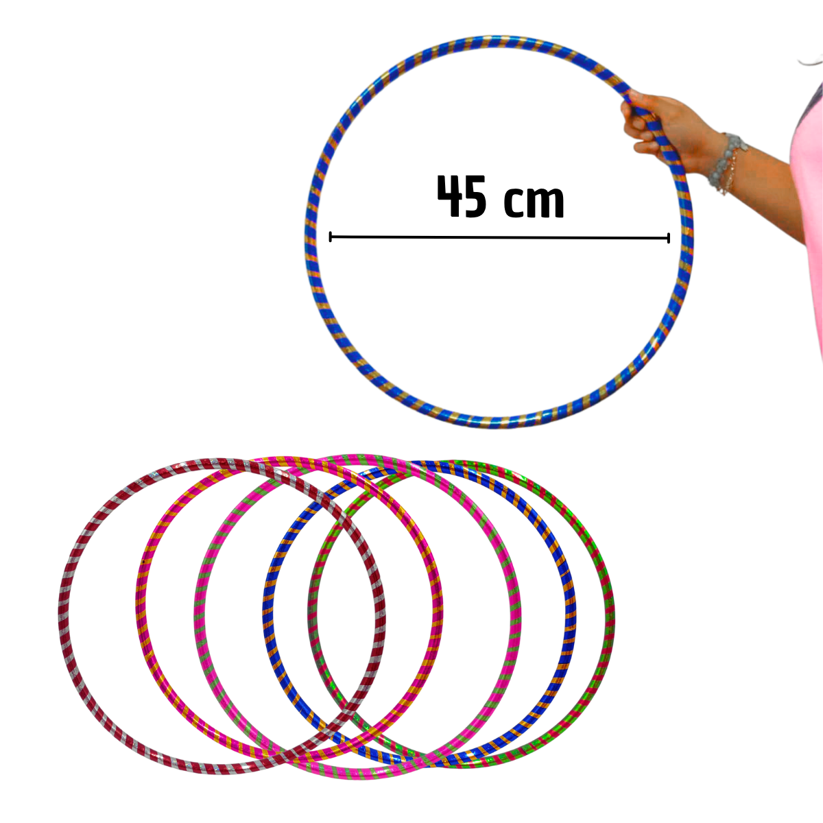 Aro Hula Hula 45cm - Ejercicio y Diversión para Niños