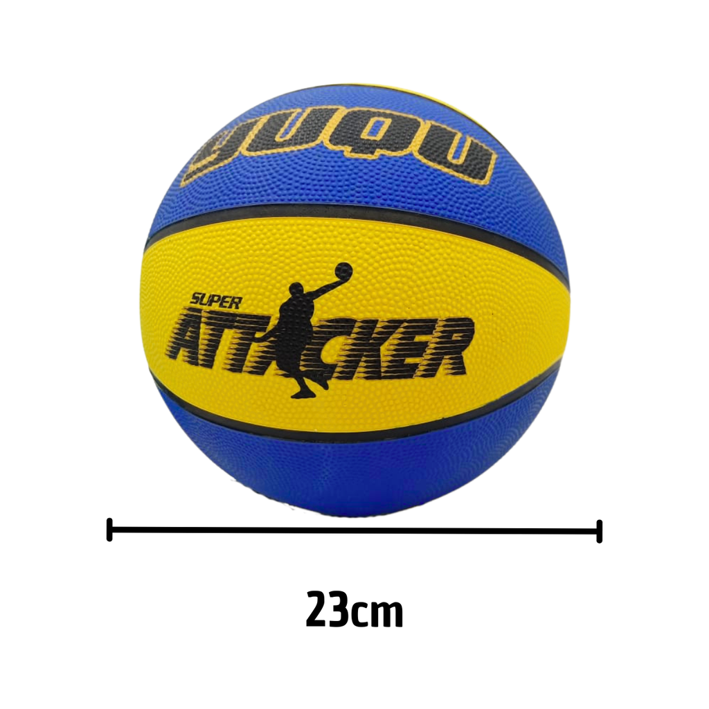 Balon Basquet Ball Amarillo Azul
