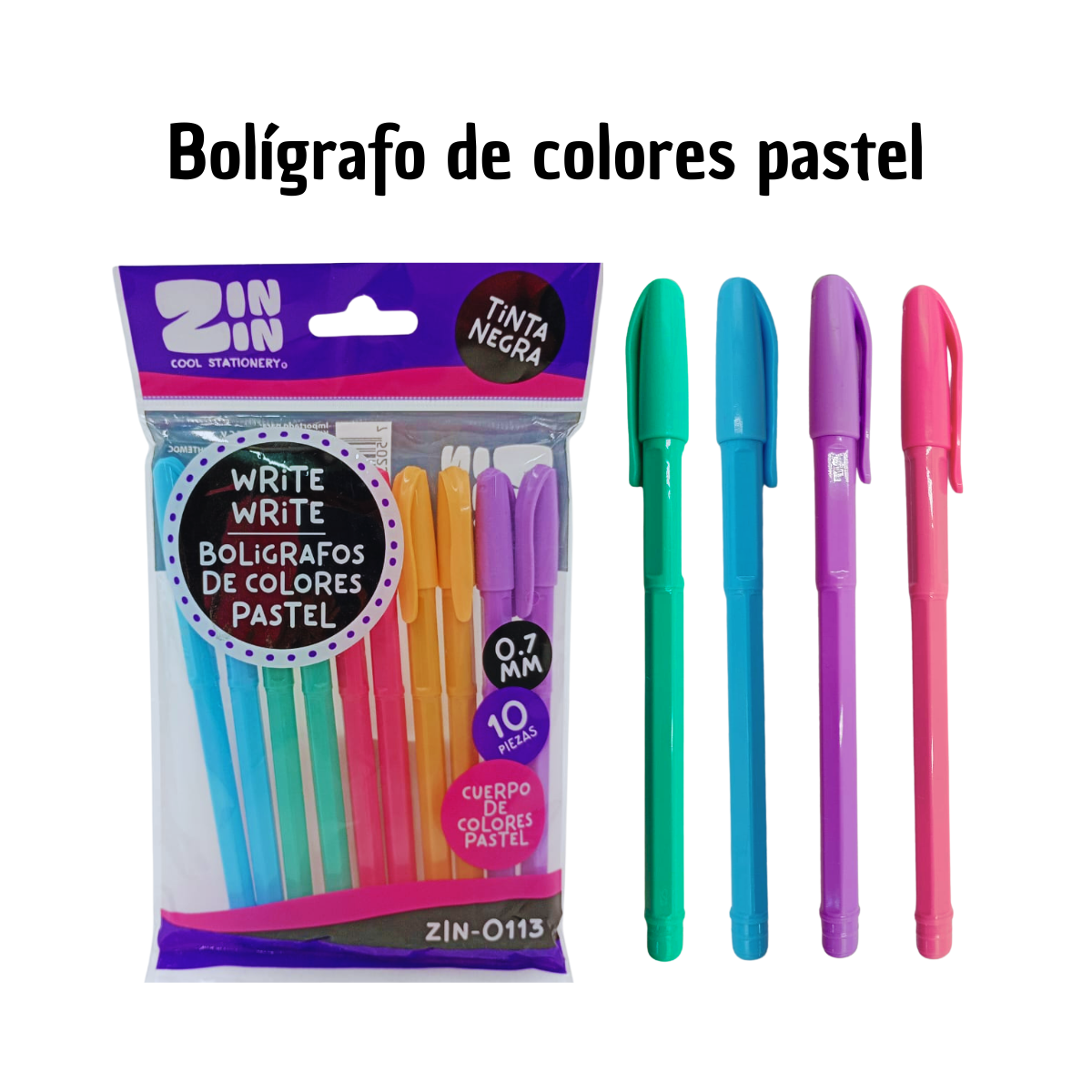 BolíGrafo De Colores Pastel - Calidad Premium Super Novedades