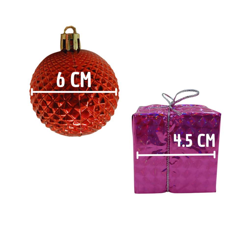 Esferas Navideñas Forma Casita - Decoración Artesanal