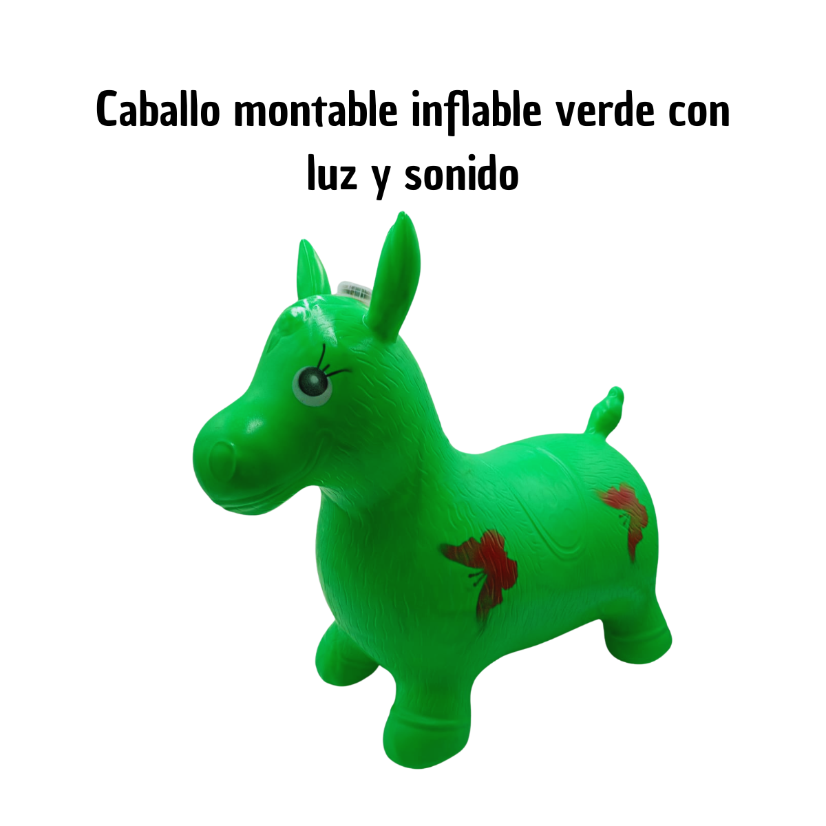 Caballo Montable Inflable con Luz y Sonido - Juguete Saltarín