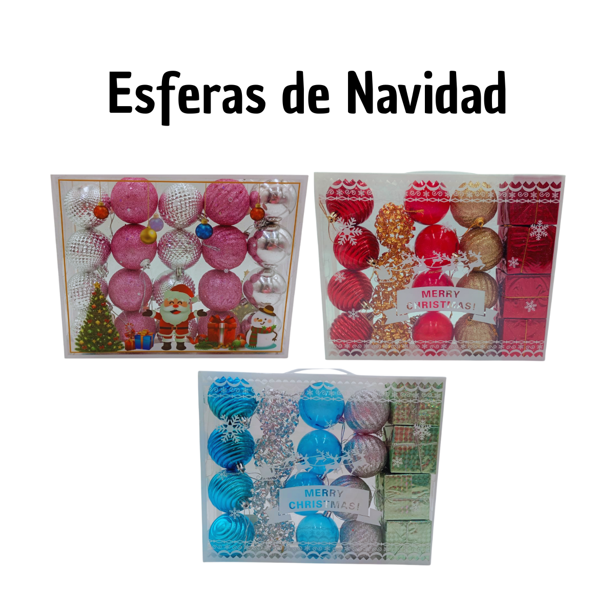 Set Esferas Navideñas en Maleta - Colección Premium