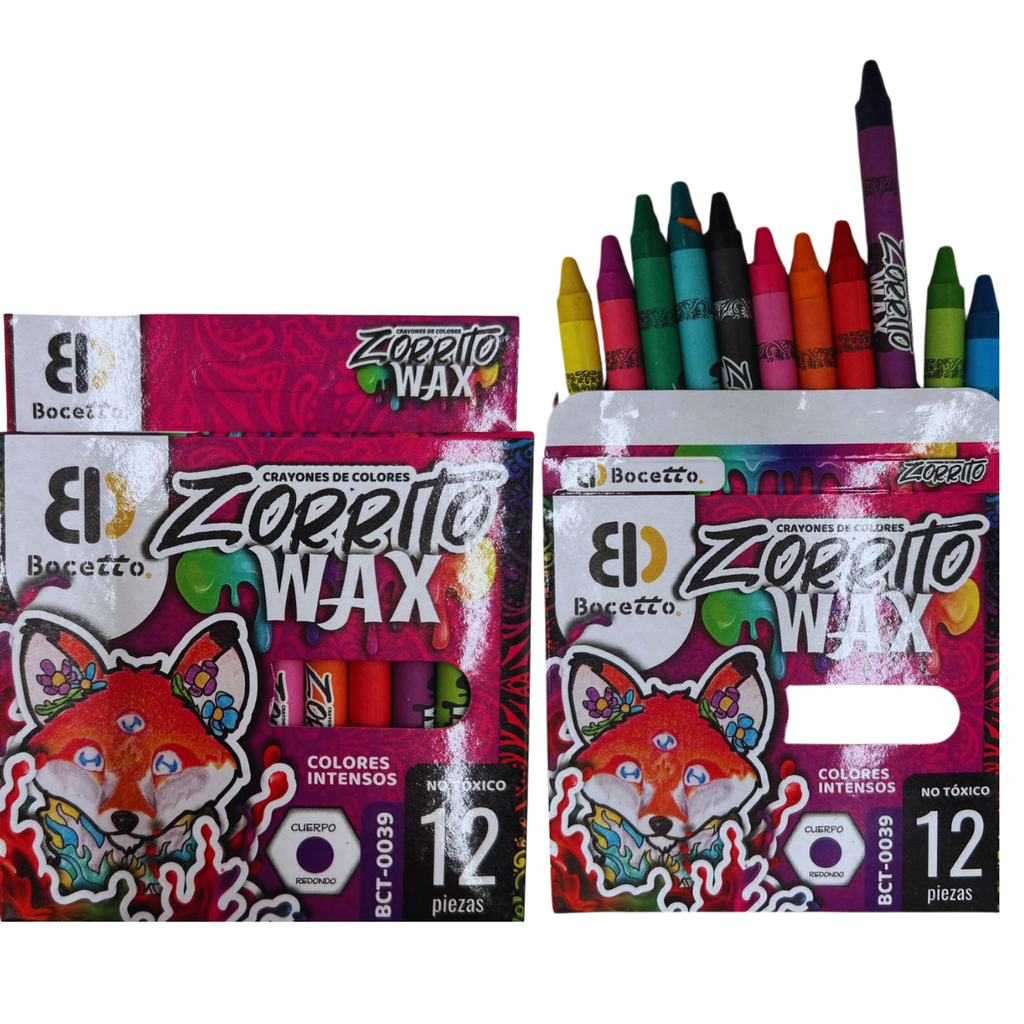 Crayolas Jumbo Zorrito 12 Colores - Preescolar