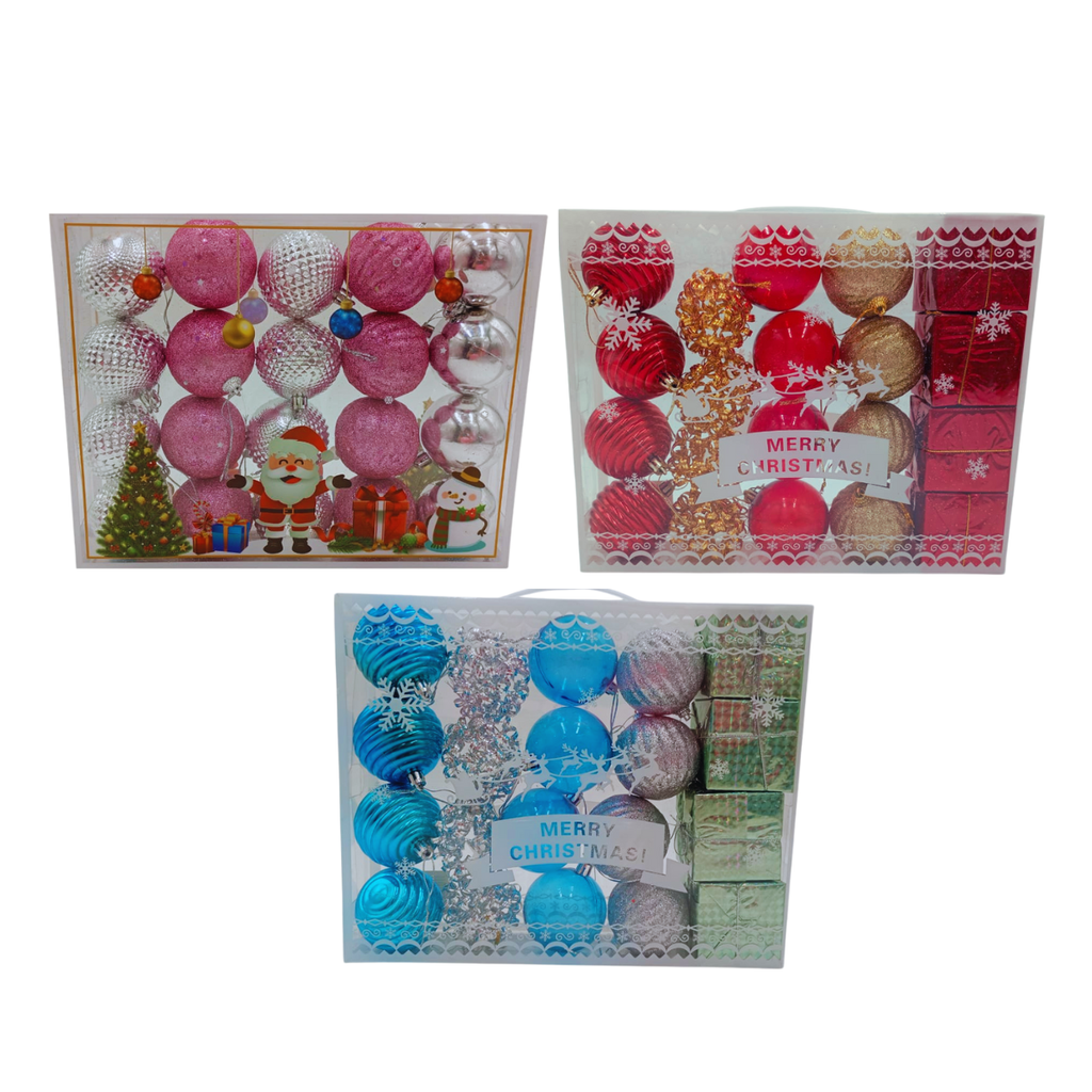 Set Esferas Navideñas en Maleta - Colección Premium