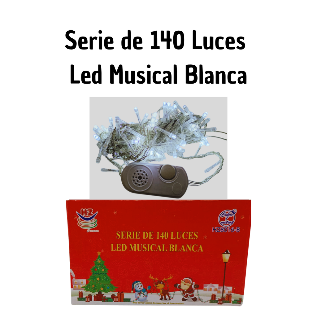 Serie LED 140 Luces Blancas - Árbol Mediano