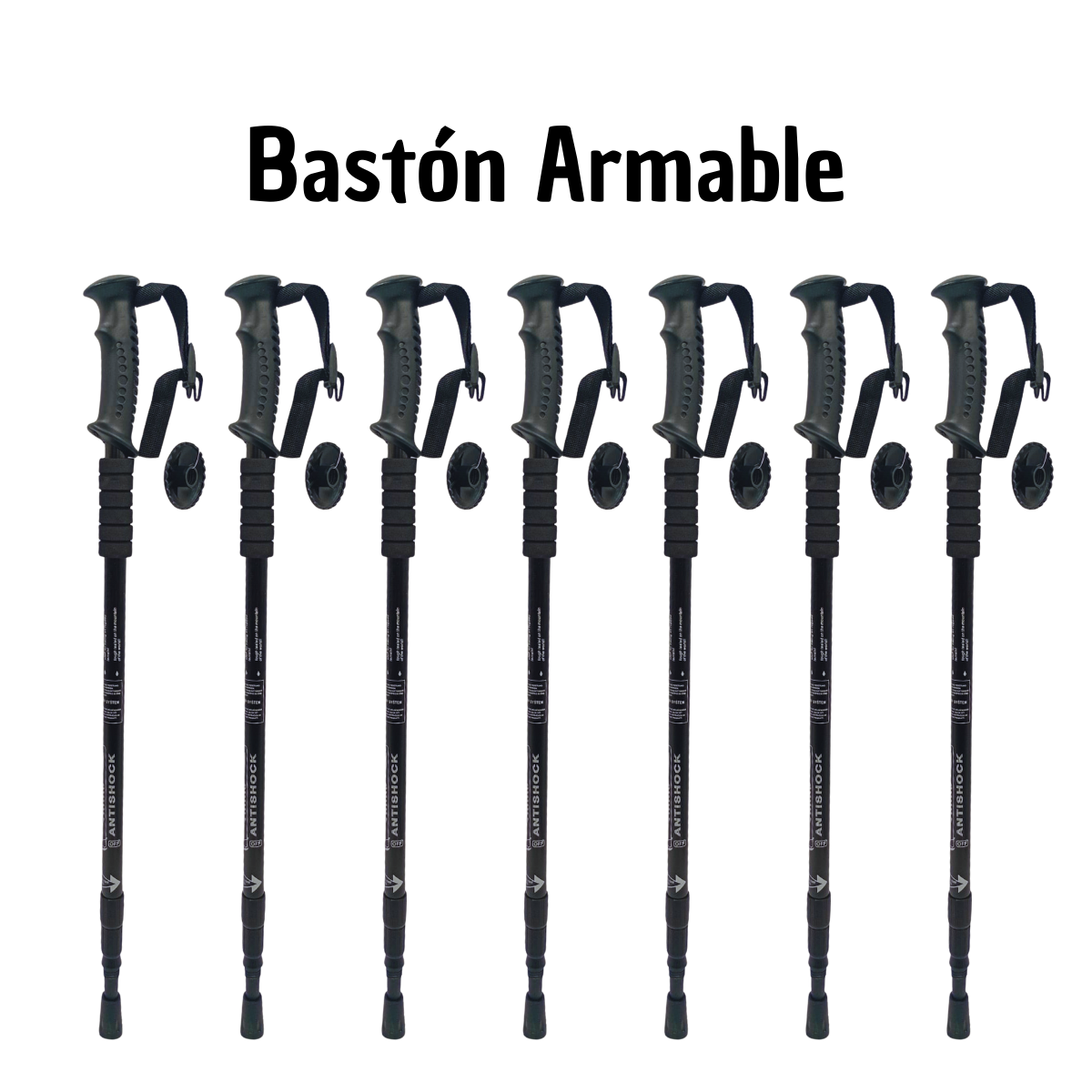 Bastón Plegable Negro Clásico - Apoyo Discreto