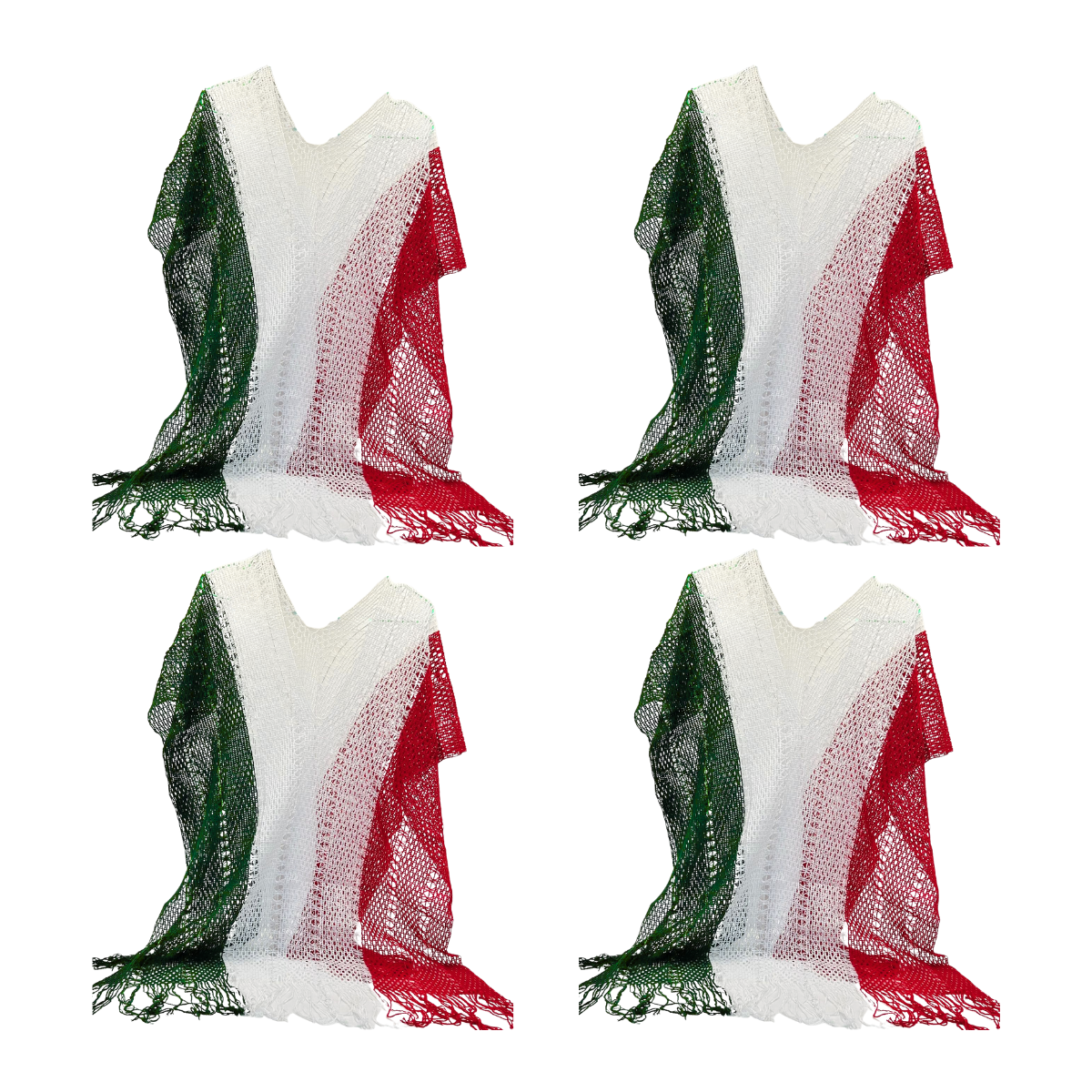 Gabán Tricolor Mexicano - Disfraz Fiestas Patrias