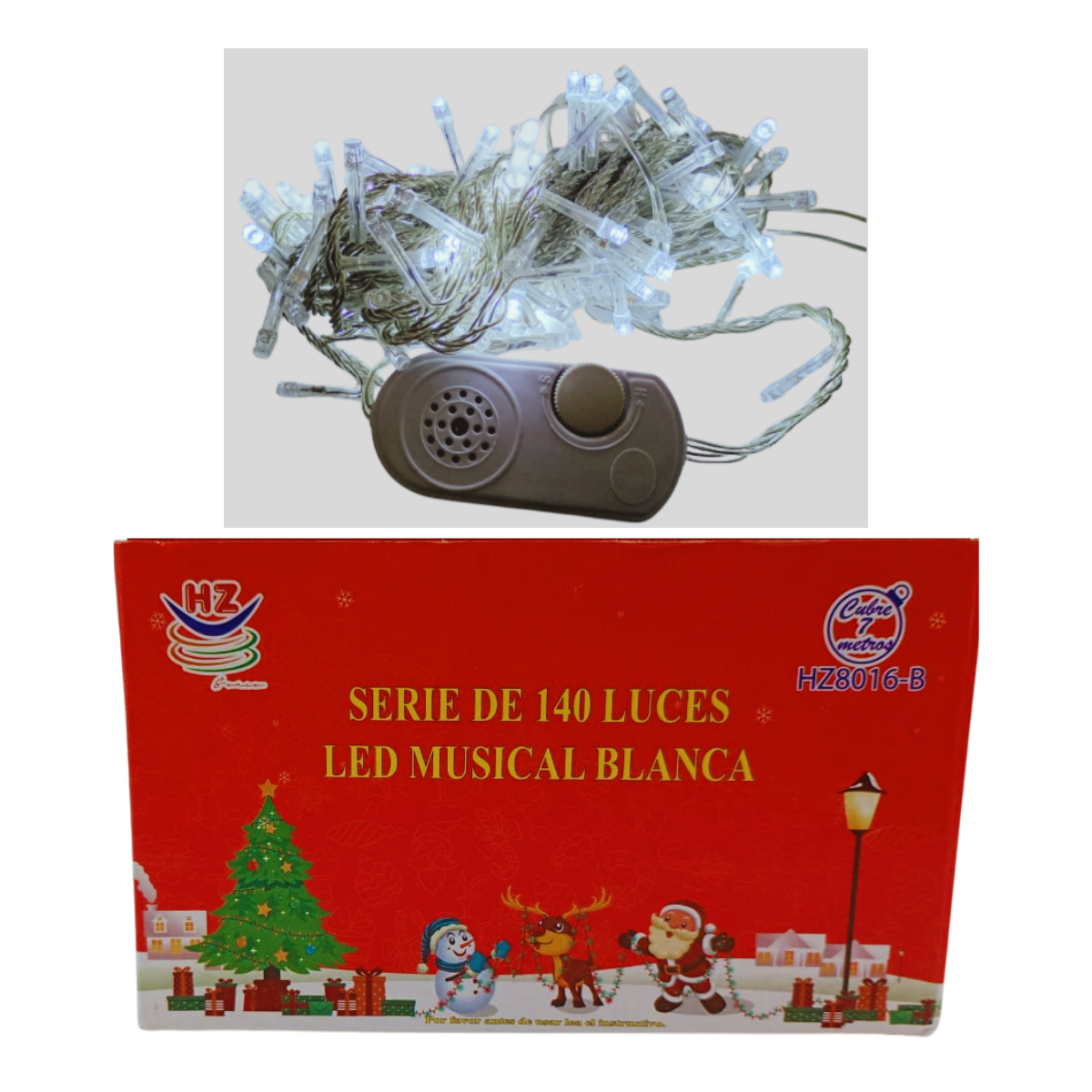 Serie LED 140 Luces Blancas - Árbol Mediano