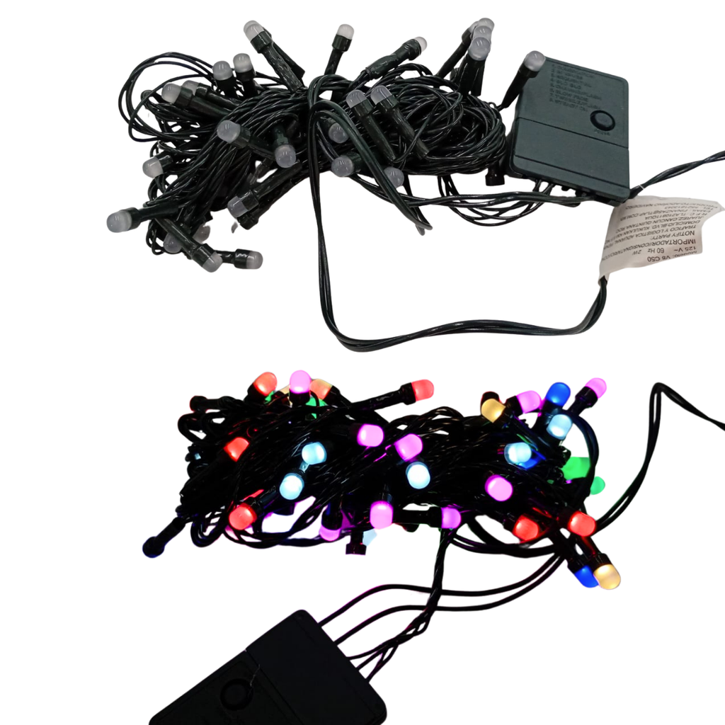 Serie LED 50 Luces Multicolor V8 - Alegría Navideña