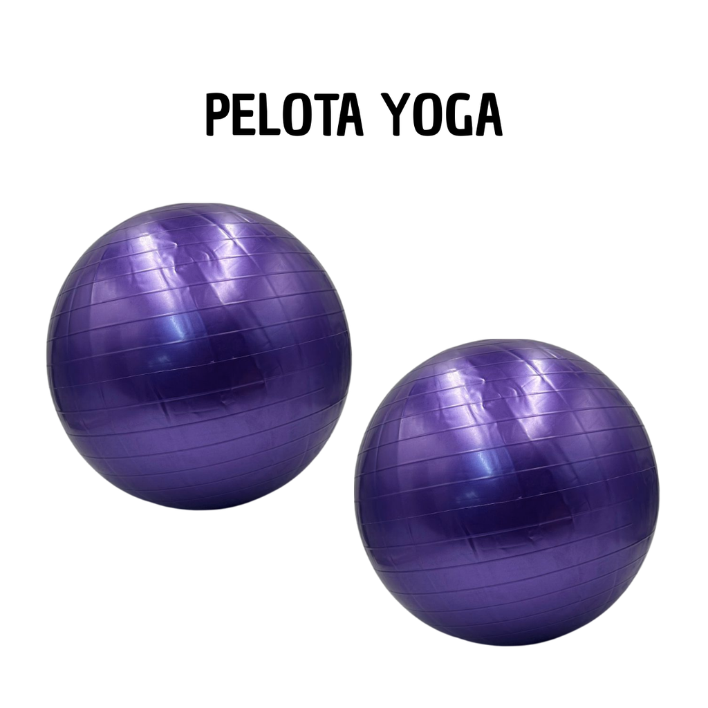 Pelota Yoga Morada 65cm - Pilates y Ejercicio