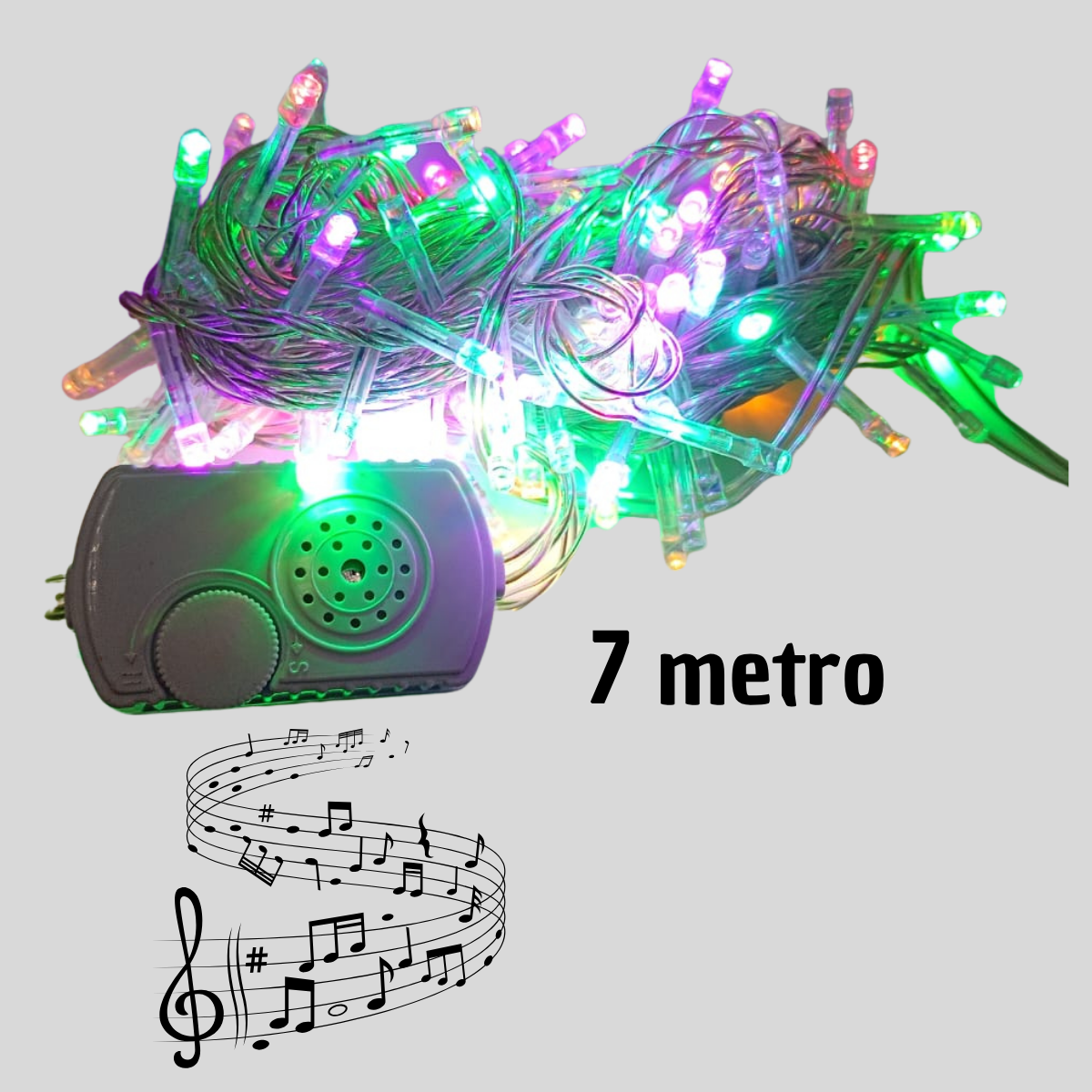 Serie LED 140 Luces Multicolor - Navidad Alegre