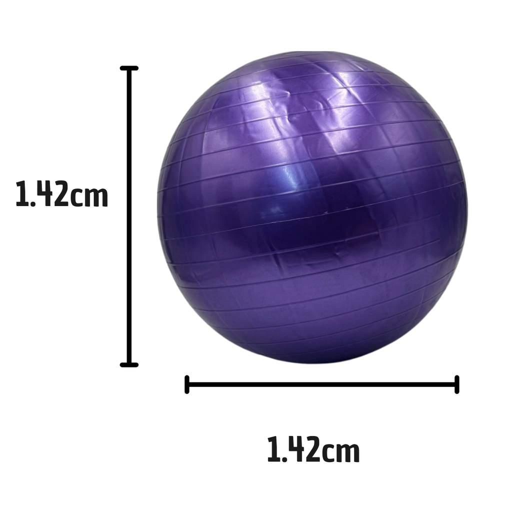 Pelota Yoga Morada 65cm - Pilates y Ejercicio