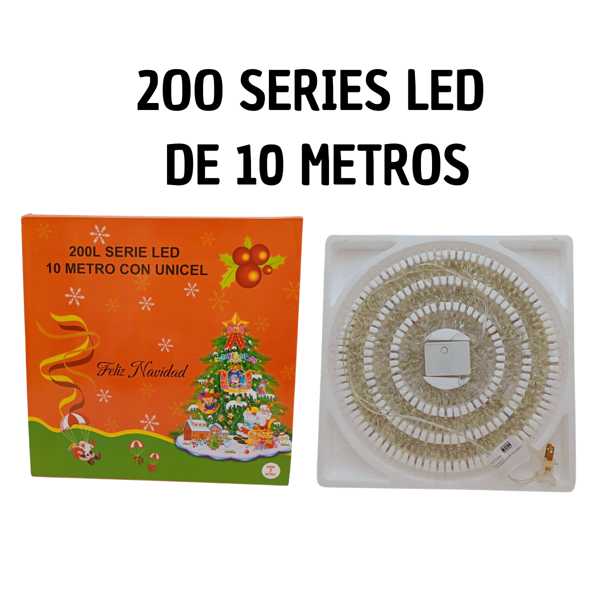 Serie LED 10 Metros Multicolor - Extensión Larga