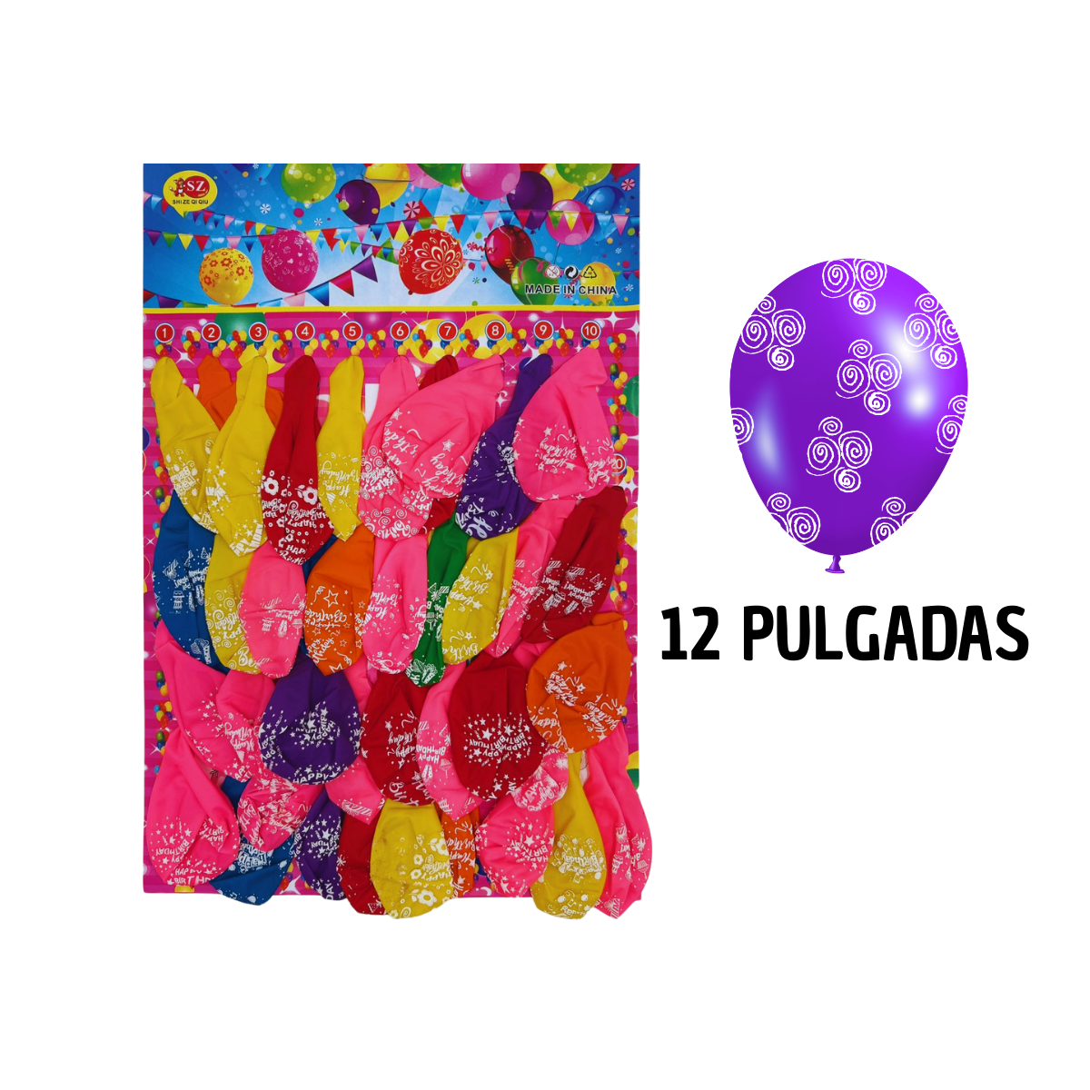 Set de Globos Decoración 50 Piezas - Fiesta Completa