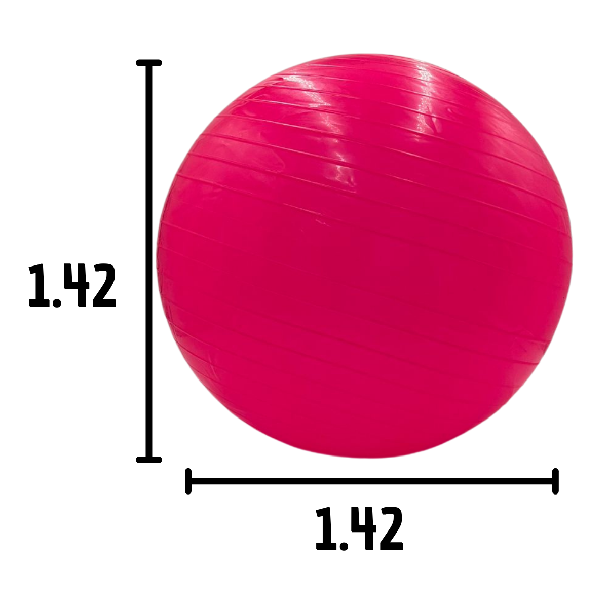 Pelota Yoga Rosa 65cm - Fitness y Embarazo