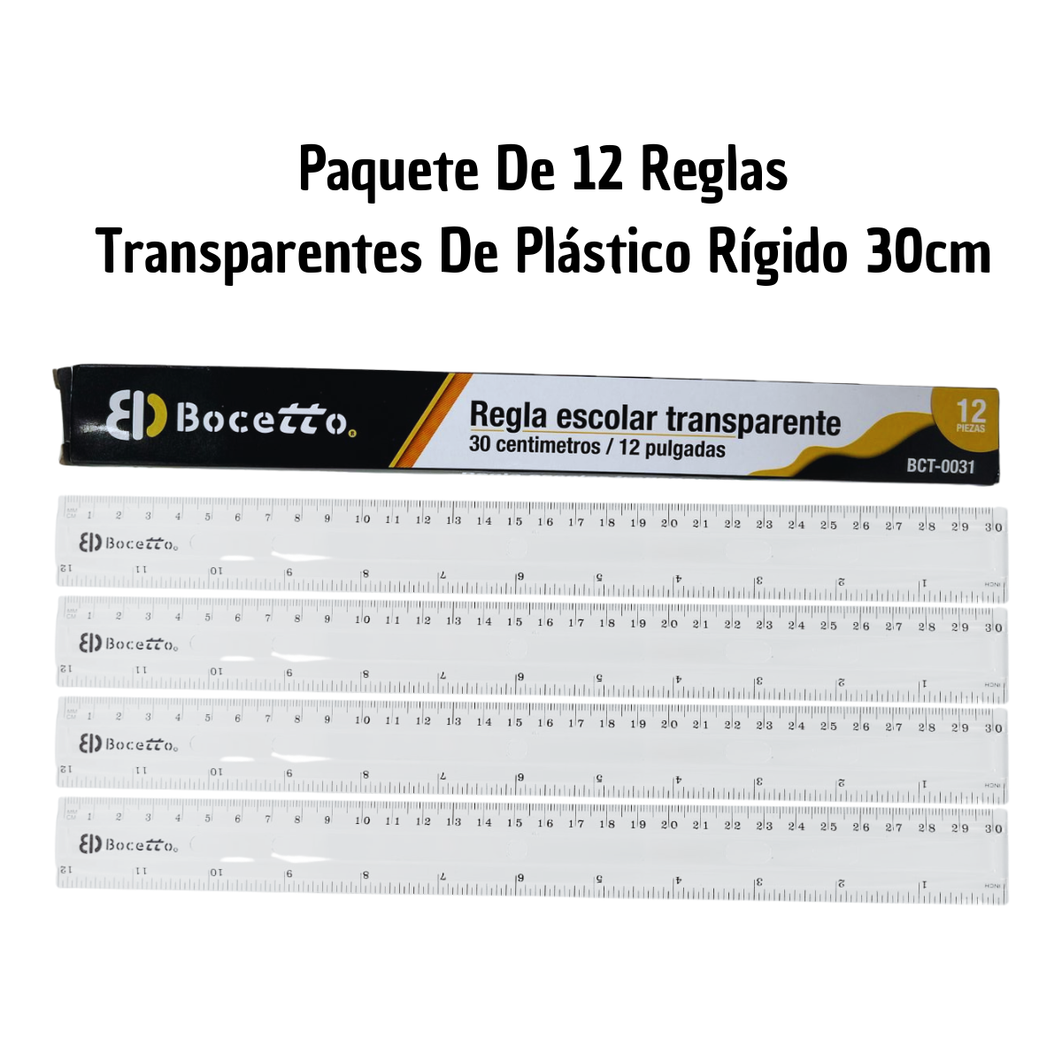 Set de Reglas Boceto 12 Piezas - Dibujo Técnico