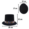 Sombrero Copa Mago Feliz AñO Nuevo - Calidad Premium Super Novedades